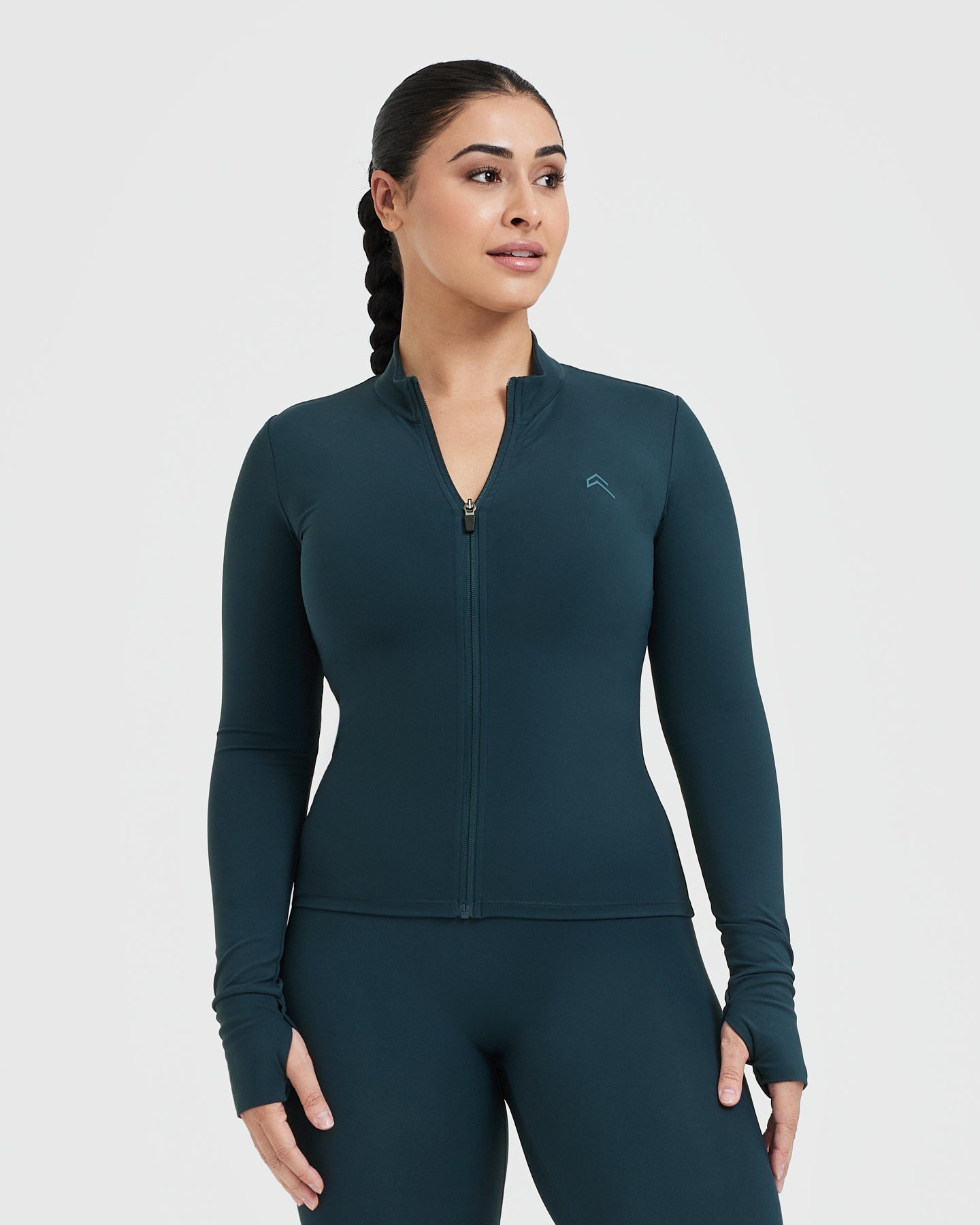 Lulu Define Women Jacket With Logo Yoga Wear Long Sleeve Full