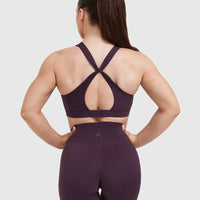 Unified Layered Sports Bra | Blackberry Purple