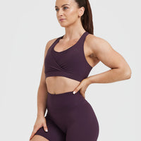 Unified Layered Sports Bra | Blackberry Purple