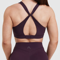 Unified Layered Sports Bra | Blackberry Purple