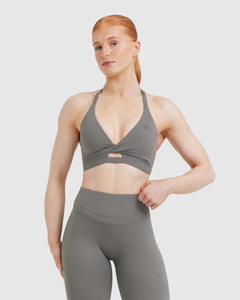 Strappy Twisted Sports Bra & Leggings Activewear Set
