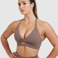 UnifiedMove™ Twist Sports Bra | Cool Brown