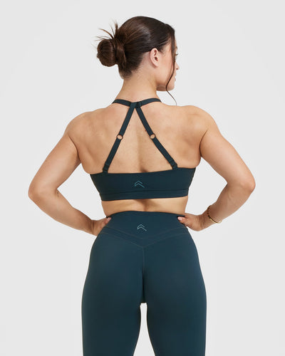 Unified Twist Sports Bra - Oil Blue