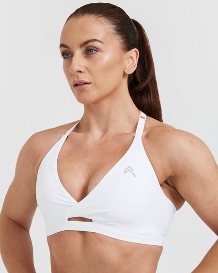 Aira Twisted Performance Bra in White Rose Print – PRIV Collections