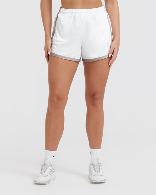 Women's White Athletic Shorts