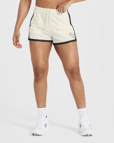 Off White Active Shorts - Piping | Women\'s Oner Sporty Detail US