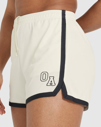 Off White Shorts Women\'s - US Sporty Active Oner Piping | Detail